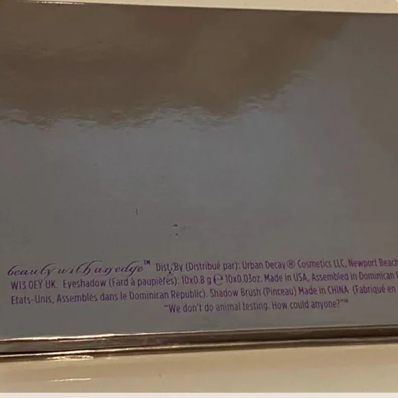 Urban Decay Eye Shadow 10 Shades Palette w/BRUSH - Picture 5 of 10